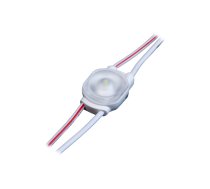 LED modulis 1-diodes 12V 0,36W 170 grādu objektīvs. 58lm balta krāsa 6500K