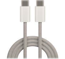 Maxlife MXUC-06 kabelis USB-C - USB-C 1,0 m 20 W pelēks neilons