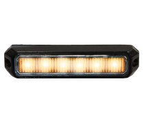 STRANDS 18W 9-30V 6 LEDx3W strobo gaismeklis, IP67, 128.00 x 19.00 x 28.00mm, vads 2.5m, melns