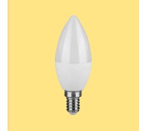 E14 3.7W(320Lm) LED Spuldze, sveces forma, V-TAC, IP20, silti balta gaisma 3000K