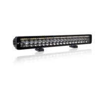 120W(5551Lm) 10-30V LED tālās gaismas lukturis ar dzeltenu brīdinājuma gaismu, IP67, R65, R7, 561/67/70 mm, auksti balta gaisma 5700K