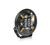 OPTIBEAM 8xLED CREE, 9-36V 64W(3800Lm) darba lukturis, 7", R112, R7, R10, auksti balta gaisma 5700K, Ø180x68 mm