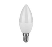 E14 4.5W(470Lm) LED Spuldze, V-TAC, sveces forma, IP20, neitrāli balta gaisma 4000K