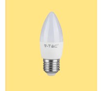 E27 4.5W(470Lm) LED Spuldze, IP20, sveces forma, V-TAC, silti balta gaisma 3000K