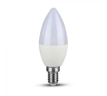 E14 4.5W(470Lm) LED Spuldze V-TAC SAMSUNG, garantija 5 gadi, C37, neitrāli balta gaisma 4000K