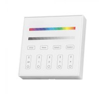 LED RGB+W lentu 4 zonu WIFI kontrolieris, 86x86mm, balts, V-TAC