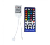 RGB+white LED lentes kontrolieris ar tālvadības pulti, IR kontrole, V-TAC