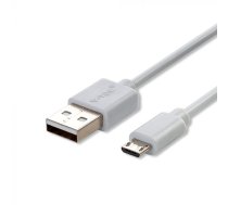 1m 1.0A V-TAC MICRO USB kabelis balts