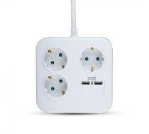 Adapteris ar USB, 16A, 3680W, AC:230V, IP20, V-TAC