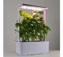 10W gudrais mājas dārzs augu audzēšanai ar LED lampu, balts (8 podu), 30*13*43cm, gaismas krāsa sarkana/balta