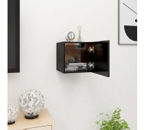 sienas TV skapītis, 30,5x30x30 cm, melns