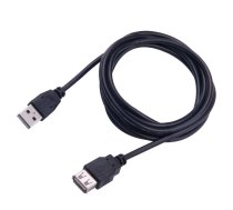 USB pagarinātājs 2M, melns, Sbox USB-1022