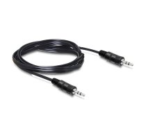 Audio kabelis 3,5 mm M-M 2m melns - Sbox