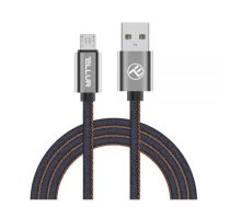 Datu kabelis, Micro USB, 1m džinss - Tellur