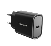 USB-C PD sienas lādētājs 20W melns Tellur