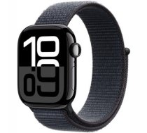 Apple Watch Series 10 GPS + Cellular 42mm Jet Black Aluminium Case with Ink Sport Loop