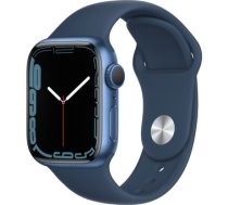Apple Watch Series 7 GPS 41mm Blue Aluminium Case with Abyss Blue Sport Band