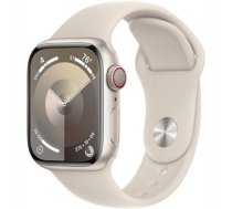 Apple Watch Series?9 GPS + Cellular 41mm Starlight Aluminium Case with Starlight Sport Band - S/M