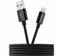 Canyon CFI-3 Lightning to USB-A Cable Black 1m