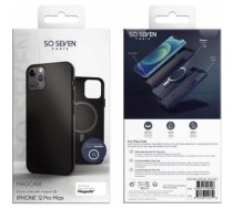 Apple iPhone 12 Pro Max Silicone Mag Cover By So Seven Black