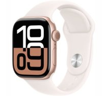 Apple Watch Series 10 GPS 42mm Rose Gold Aluminium Case with Light Blush Sport Band - M/L