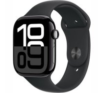 Apple Watch Series 10 GPS 46mm Jet Black Aluminium Case with Black Sport Band - M/L