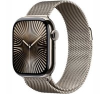 Apple Watch Series 10 GPS + Cellular 42mm Natural Titanium Case with Natural Milanese Loop