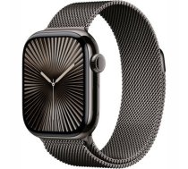 Apple Watch Series 10 GPS + Cellular 42mm Slate Titanium Case with Slate Milanese Loop