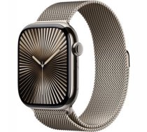 Apple Watch Series 10 GPS + Cellular 46mm Natural Titanium Case with Natural Milanese Loop - M/L