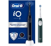 Oral-B iO2 Duo electric toothbrush set, black AND green (8700216612418) (8700216612418)