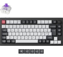 Keychron Q1 HE 75% mechanical keyboard, Gateron Double-Rail switches, black (Q1H-M1-BO) (Q1H-M1-BO)