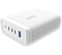 Wave 100 W USB-latausasema, 3x USB-C + 1x USB-A, valkoinen (-PWR-CS-100W-WT)  (WAVE-PWR-CS-100W-WT)