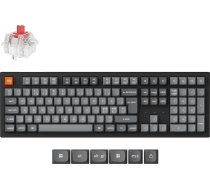 Keychron K10 MAX QMK mechanical keyboard, Super Red switches (K10M-H1-BO) (K10M-H1-BO)