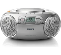 PHILIPS AZ127 Portable CD Player, Silver (AZ127/12) (AZ127/12)