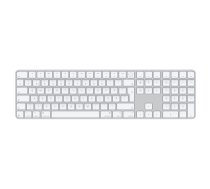 APPLE Magic Keyboard with Touch ID and numeric keypad — wireless keyboard, Finnish/Swedish, white keys (MXK73) (MXK73S/A) (MXK73S/A)