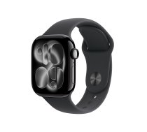 APPLE Apple Watch Series 11 (GPS) 42 mm, matte black aluminum case and black sport band, M/L (MEQU4QN/A) (MEQU4QN/A)