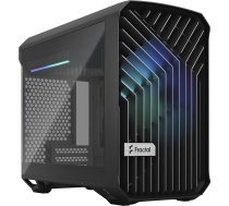 FRACTAL DESIGN Torrent Nano RGB TG Light Tint mITX Case, Black (FD-C-TOR1N-02)  (FD-C-TOR1N-02)