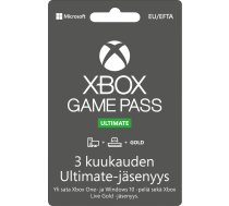 Microsoft Xbox Game Pass Ultimate 3 Month Membership Activation Card (QJH-00046)  (QJH-00046)