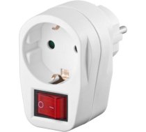 Goobay socket with on / off switch, white (94272)  (94272)