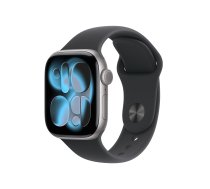 APPLE Apple Watch Series 11 (GPS) 42 mm Star Light aluminum case with black sport band, S/M (MEQW4QN/A) (MEQW4QN/A)