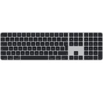 APPLE Magic Keyboard with Touch ID and numeric keypad FIN/SWE wireless keyboard, black (MMMR3) (MMMR3S/A)  (MMMR3S/A)