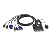 ATEN 2-port KVM cable switch, with VGA and USB connections (CS22U)  (CS22U)