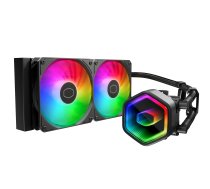 COOLER MASTER MasterLiquid 240 Core II ARGB liquid cooling system, black (MLW-D24M-A18PA-R1) (MLW-D24M-A18PA-R1)