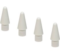 Tucano Apple Pencil/Pencil 3 Replacement Tips, 4 Pack, White (MA-STYTIPSET-W) (MA-STYTIPSET-W)