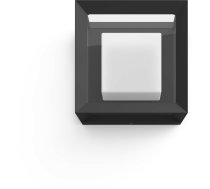 PHILIPS Hue Econic Outdoor smart wall / ceiling light, black, flat, square, 26 cm, 1150 lm (915005731901)  (915005731901)