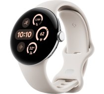 Google  Pixel Watch 3 WiFi -älykello, 41 mm, Porcelain / Polished Silver (GA05735-DE)  (GA05735-DE)