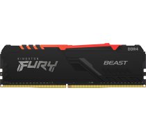 KINGSTON FURY Beast RGB DDR4 3200 MHz CL16 8 Gt -muistimoduli (KF432C16BBA/8)  (KF432C16BBA/8)