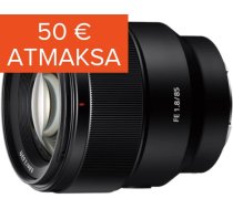 SONY 85mm F1.8 E-mount pilna kadra objektīvs (SEL-85F18 SEL85F18.SYX)