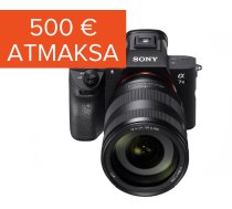 Sony a7 III E-mount pilna kadra fotokamera + 24-105mm objektīvs (ILCE-7M3GBDI α7 a7m3 α7m3 a7mIII α7mIII 3 a7III α7III camera камера ILCE7M3GBDI.EU)