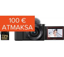 SONY 4K Vlog fotokamera ZV-E10 ar 16-50mm objektīvu (ZV-E10L camera камера ZVE10LBDI.EU)